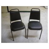 (2) STACKING CHAIRS