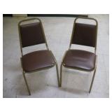 (2) STACKING CHAIRS