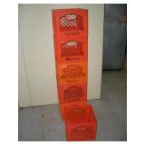 (6) PLASTIC MILK CRATES