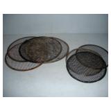 (7) 12IN AND 10IN PIZZA SCREENS