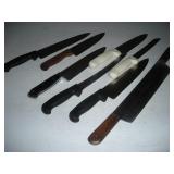 (8) COMMERCIAL KNIVES