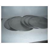 (5) 17IN ALUMINUM PIZZA PANS