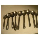 (9) STAINLESS STEEL SERVING SPOONS
