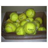 BOX OF SOFTBALLS