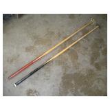 (2) COMMERCIAL POOL CUE BRIDGES