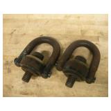(2) 5X6IN LIFTING CLEVICES W/ 1IN BOLT