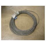 PARTIAL ROLLS OF 1/4IN THICK WIRE ROPE