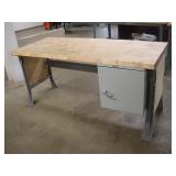 6FT BUTCHER BLOCK TOP WORK BENCH