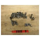 ASSORTED SOCKETS 1/2, 3/8 & 1/4 DRIVES