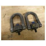 (2) 3X4IN LIFTING CLEVICES W/ 3/8IN BOLT