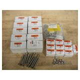 STAINLESS STEEL 3X1/4IN BOLTS W/ NUTS & WASHERS
