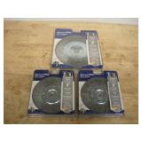 (3) WIRE BENCH GRINDER WHEELS 8 & 6IN