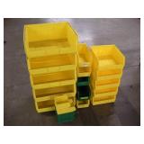 STACKING PLASTIC PARTS BINS