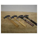 (4) VAUGHAN 16OZ CLAW HAMMERS