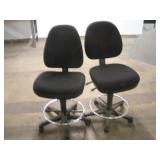 (2) ADJUSTABLE OFFICE CHAIRS