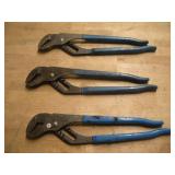 (3) 12IN CHANNEL LOCK PLIERS