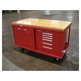 5FT KENNEDY BUTCHER BLOCK TOP WORK STATION ON--