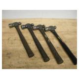 (4) STANELY BALL PEEN HAMMERS