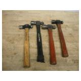 (4) BALL PEEN HAMMERS STANELY & OTHERS