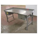 6FT HEAVY DUTY STEEL WORK BENCH 72X35X37