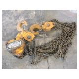 BEEBE 5 TON CHAIN HOIST W/ 10FT LIFT CAPACITY