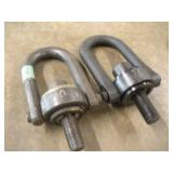 (2) 5X8IN LIFTING CLEVICES 1IN BOLT