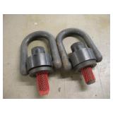 (2) 6 1/2X9IN LIFTING CLEVICES 1 1/2IN BOLT