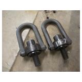 (2) 5X8IN LIFTING CLEVICES 1IN BOLT