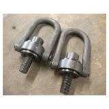 (2) 5X8IN LIFTING CLEVICES 1IN BOLT