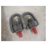(2) 6 1/2X9IN LIFTING CLEVICES 1 1/2IN BOLT