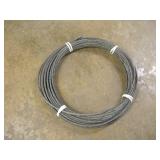PARTIAL ROLLS OF 1/4IN THICK WIRE ROPE