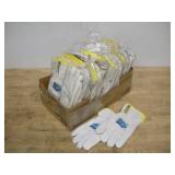 (24 PAIR) MEDIUM ENDURA LEATHER WORK GLOVES