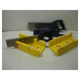 (3) 12IN MITER BOXES W/ 2 SAWS