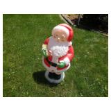 VINTAGE BLOW MOLD LIGHTED SANTA CLAUS 32IN TALL