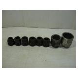 ASSORTED SNAPON 3/4 DRIVE IMPACT AND REG SOCKETS