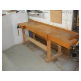 6 1/2FT BUTCHER BLOCK TOP WOODWORKERS---