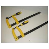(2) STANLEY 18IN BAR CLAMPS W/ 5IN JAW
