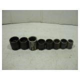 SNAP-ON 1/2 IN DRIVE ASSORTED IMPACT SOCKETS