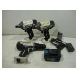HART 20V CORDLESS DRILL W/ 2 IMPACT GUNS AND