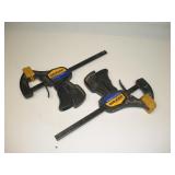 (2) QUICK-GRIP 6IN BAR CLAMPS