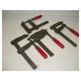 (4) WETZLER 8IN BAR CLAMPS