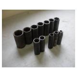 ASSORTED 1/2 IN DRIVE DEEPWELL IMPACT SOCKET
