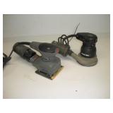 PORTER CABLE 5IN ORBITAL AND 4IN FINISH SANDER