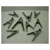 ASSORTED SPRING CLAMPS LARGEST 9IN