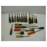 ASSORTED NUT DRIVERS - SCREWDRIVERS AND PICKS