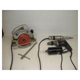 1/2IN DRILL, CIRCULAR SAW, & DYEGRINDER