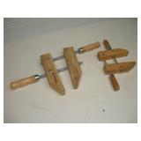 ROCKLER 5IN WOOD CLAMP W/ 4IN WOOD CLAMP