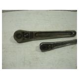 VINTAGE SNAP-ON 3/8 & 1/2IN DRIVE RATCHETS