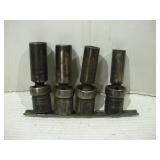 SNAP-ON 1/2 DRIVE SAE IMPACT SWIVEL SOCKET SET --