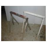 (2) ADJUSTABLE ALUM. SAW HORSES